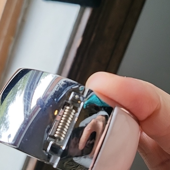 Original white metal bangle clasp watch - Picture 5 of 8